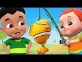 12345 Once I Caught A Fish Alive! +Wheels on The Bus round - Funny Songs More Nursery Rhymes, Kids