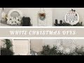 DIY White Christmas Decor from Dollar Tree