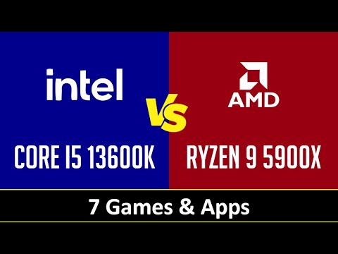 CORE I5 13600K vs RYZEN 9 5900X - Apps & Gaming 1080p 1440p (RTX 4090)