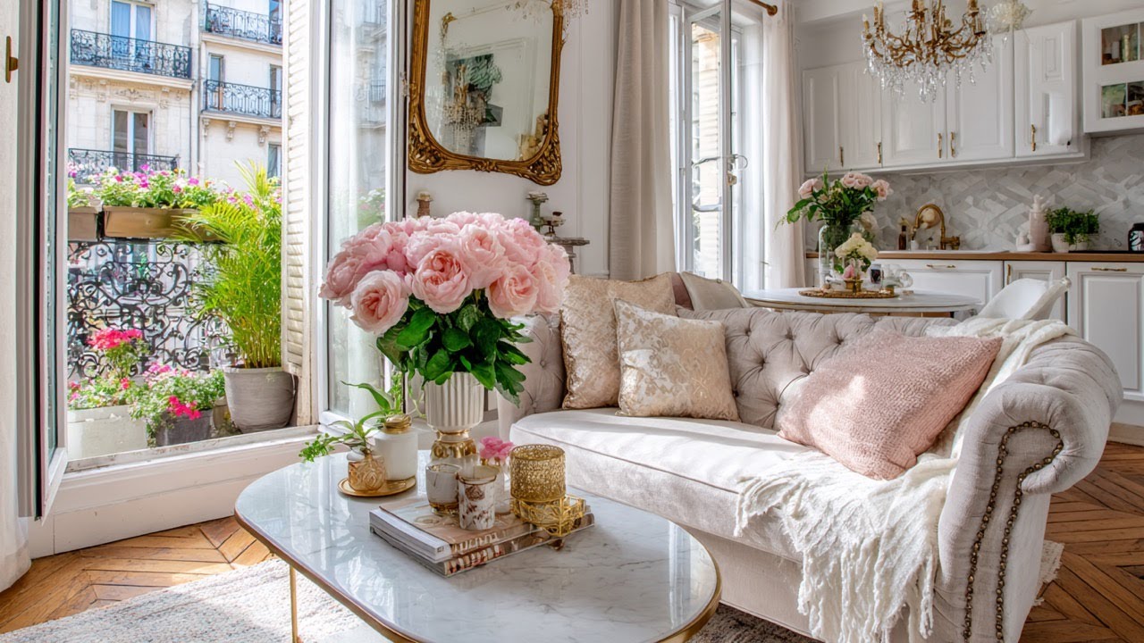 View of Cozy Yet Glamorous Parisian Apartment Styling Tips for Creating a Truly ...