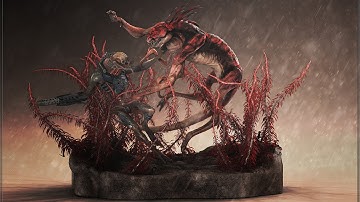 Alien Vs. Creature turnaround in Keyshot