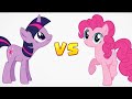TWILIGHT SPARLE VS PINKIE PIE| MY LITTLE PONY | WHO IS STRONGER???