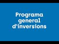 El nou programa general dinversions de la diputaci de barcelona est dotat de 260 milions deuros