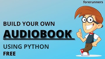 Personalize Audiobook Using Python Free | Text to Speech Conversion | Any Language | 2020