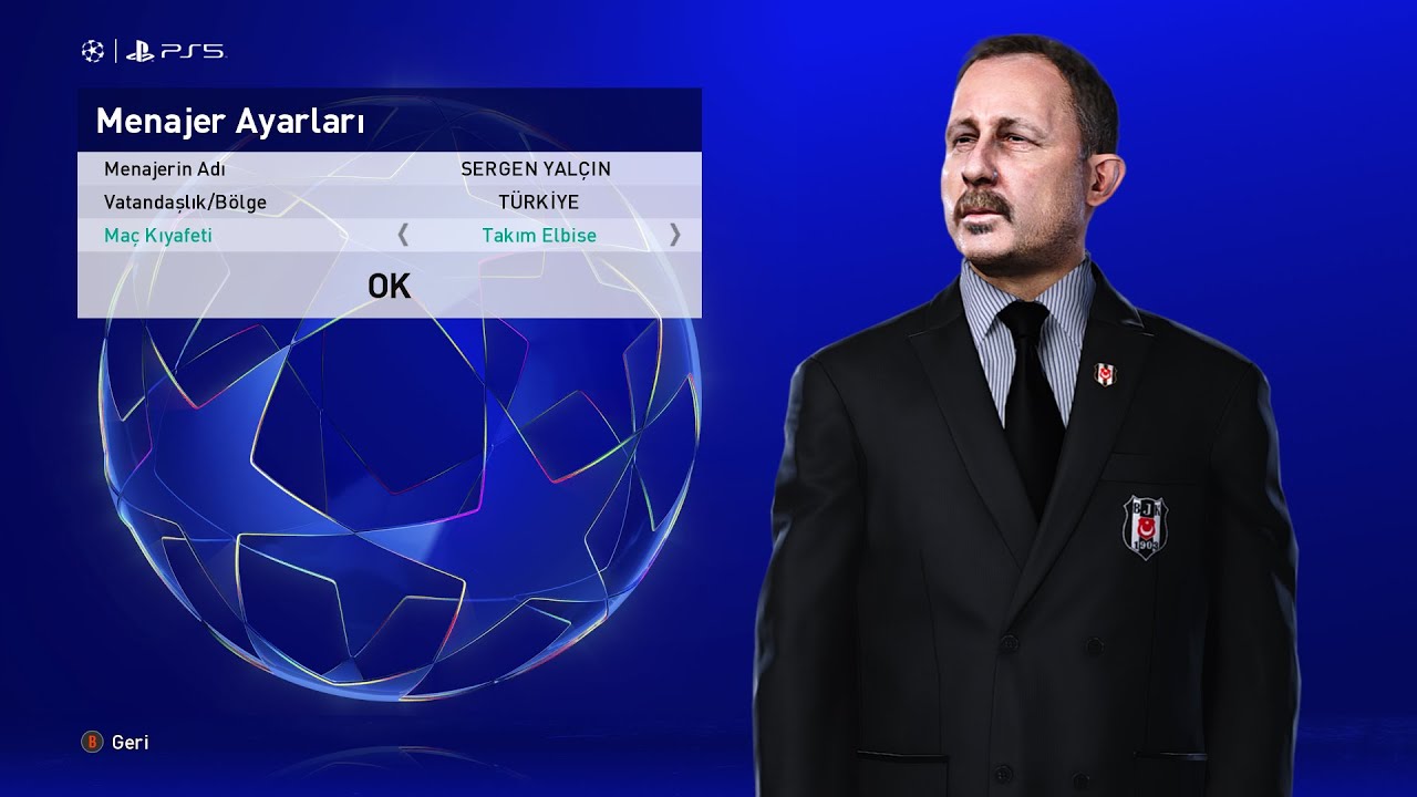 PES 21 SERGEN YALÇIN MANEJER YÜZ YAMASI