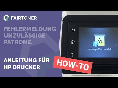 Video: So Deaktivieren Sie Die Farbpatrone Bei HP