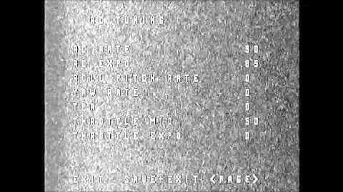 OSDoge Menus on fpv screen
