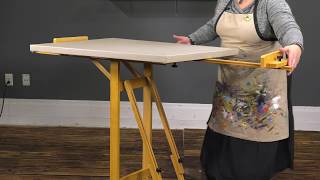 Mirage All Media Easel - HYBRID EASEL, ADJUSTABLE FROM VERTICAL TO HORIZONTAL