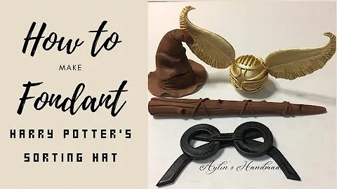 Cake Decoration- How to Make Fondant Harry Potter Talking Hat