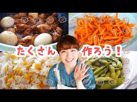 【料理音】作り置きもできる和食ごはん作り！【ASMR・音フェチ風】