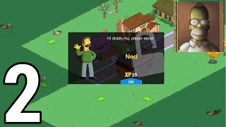 The Simpsons Tapped Out - Full Gameplay / Walkthrough Part 2 (IOS, Android) - Ned Flanders Unlocked! screenshot 3