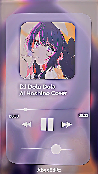 DJ Dola Dola Hoshino Ai Cover🎵🥰 | Jedag Jedug Ai #presetalightmotion #presetam #anime #oshinoko #ai