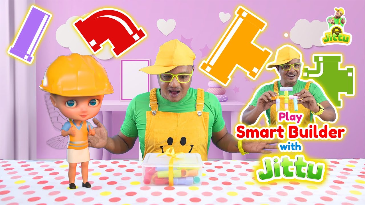 Building Fun with Jittu | Smart Builder Game for Toddlers | Robot & Rover Adventures #game #robot