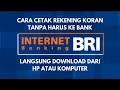 Cara Cetak Rekening Koran