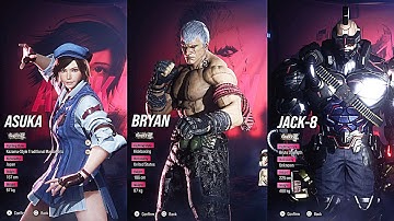 Tekken 8 - ALL Characters Select Animations & Voicelines