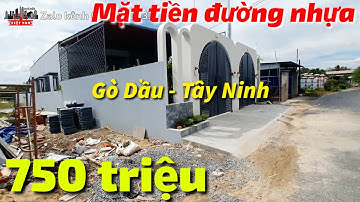 Đất đẹp 233m2 mặt tiền đường nhựa giá rẻ 750 triệu có thổ cư gần Chợ Cẩm An QL22B Gò Dầu Tây Ninh