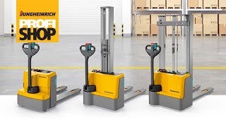 Jungheinrich Electric Pallet Trucks and Stackers by Jungheinrich UK 9,893 views 6 years ago 2 minutes, 1 second