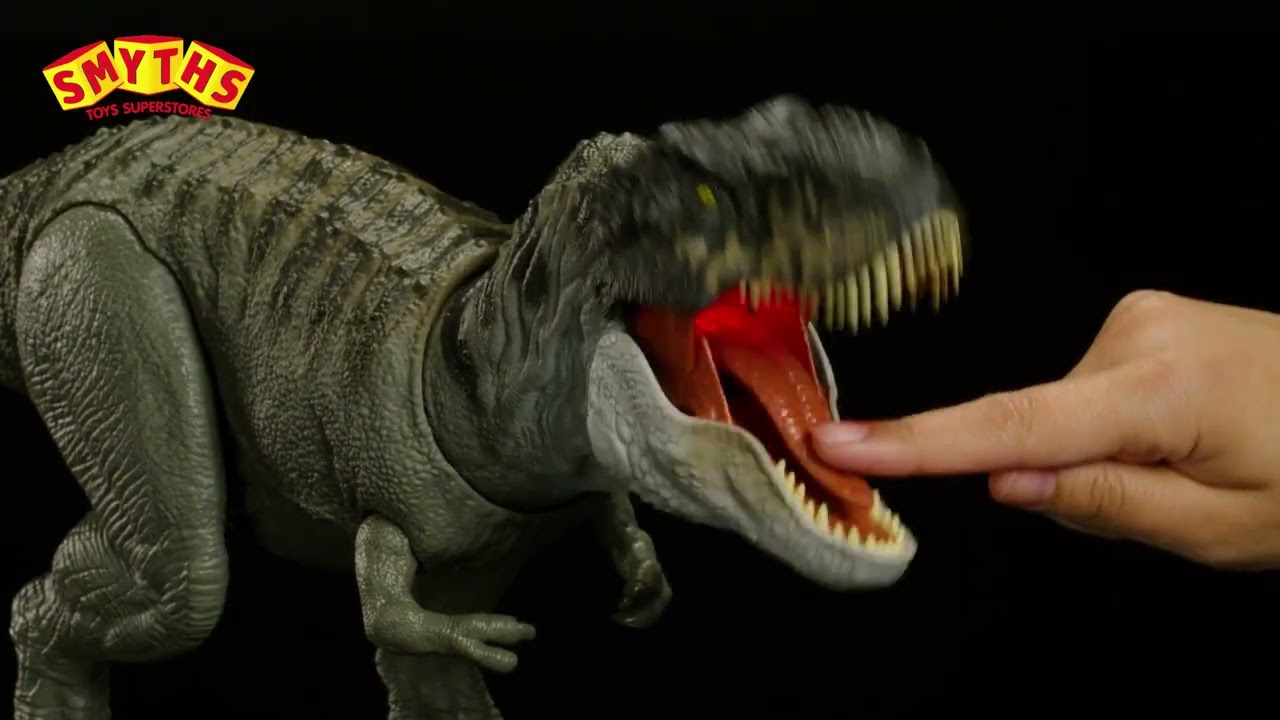 T-Rex Jurassic World Renaissance – 53 Cm – Morsure Continue, Lumières, Sons – Figurine Articulée