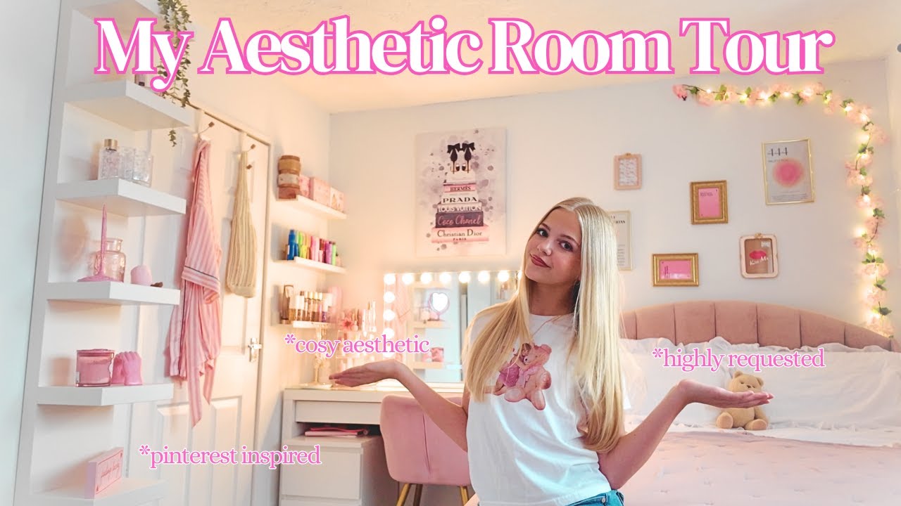 AESTHETIC GIRLY ROOM TOUR *highly requested *pinterest inspired🌸