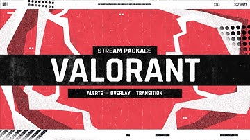 Valorant Twitch Overlay and Alerts Stream Package for OBS