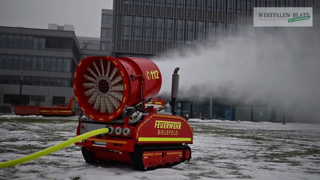 Bielefeld: Ein Löschroboter für kritische Lagen