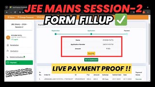 🚨JEE Mains Session 2 Registration✅ | How to Fill JEE Mains Form 2026 Session 2 | LIVE PAYMENT‼️