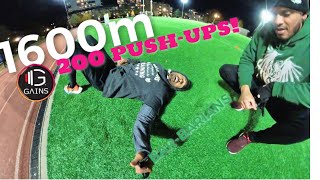 BBGM: Gainsapp challenged 4 laps(1600m) 200 push-ups
