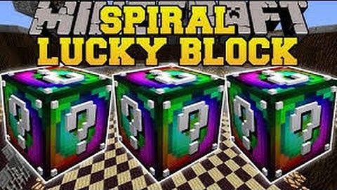 MCPE spiral Lucky Block Mod