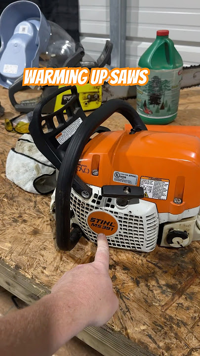 Ms 391 stilh chainsaw. Firewood season! #firewood