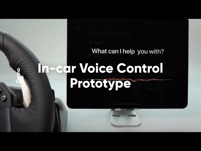 ProtoPie Connect Demo: In-car Voice Control Prototype