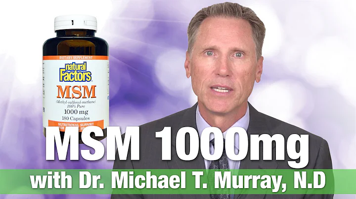 Natural Factors MSM 1000mg with Dr. Michael T. Murray -  (Methyl Sulfonyl Methane) MSM Benefits
