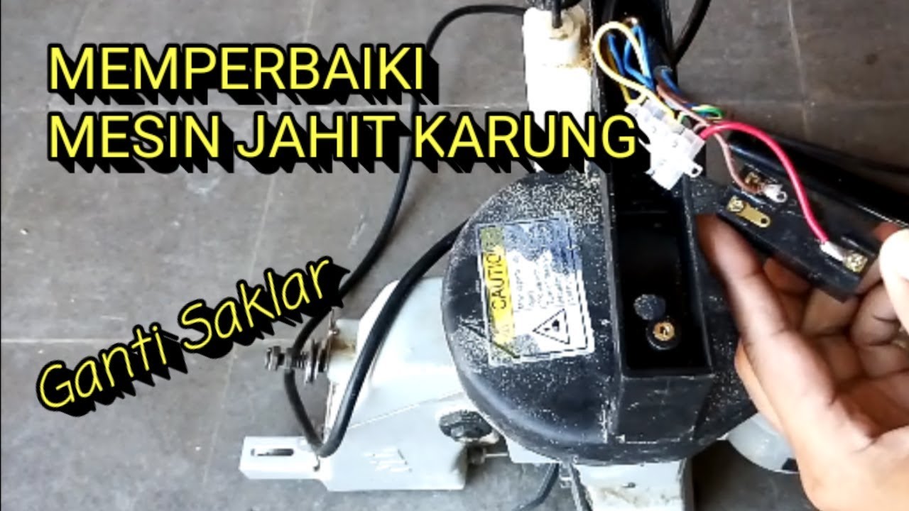 Memperbaiki Mesin Jahit Karung 