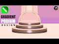 Gradient Podium Design in CorelDRAW | 3D Stage Background Design Tutorial 🔥 | Product Display Design