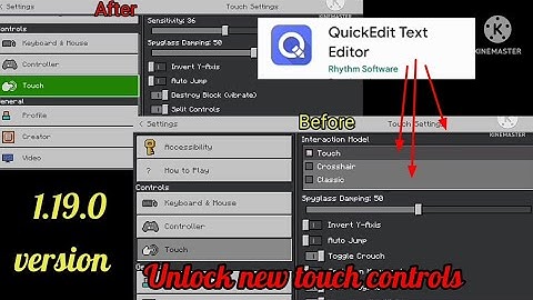 How to Unlock new touch controls in Minecraft 1.19 version@BugWheel @adnanansari28ang
