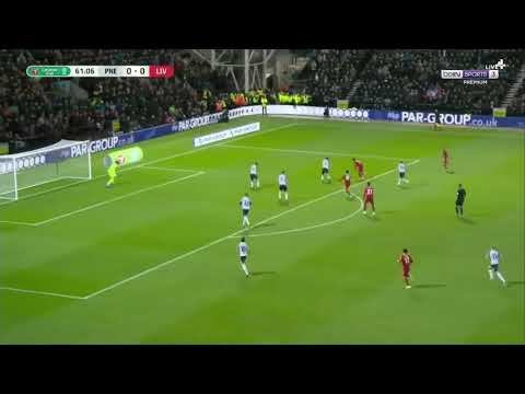 اهداف مباراة ليفريول وبريستون 2 0 تاهل ليفربول في كاس كارباو وهدف عالمي من اوريجي