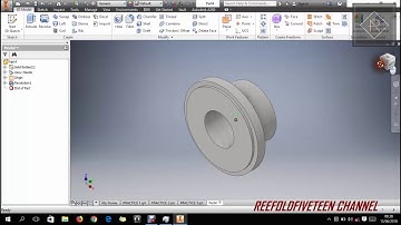 AUTODESK INVENTOR BEGINNER TUTORIAL : PRACTICE #4 - BASIC [HD]