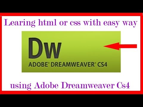 learning html or css coding using dreamweaver cs4