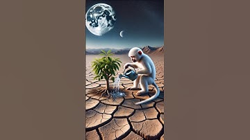 Bear Destroys Monkey’s Lychee Tree 😭 | #ai #monkey #trending