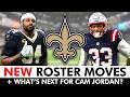 Saints Make MULTIPLE Roster Moves + Will Cam Jordan RETURN To New Orleans?