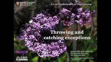 4.07 Throwing and catching exceptions