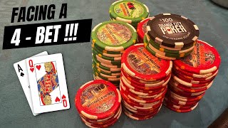Facing a 4 Bet with Ace Queen at Orange City -  Kyle Fischl Poker Vlog Ep 180