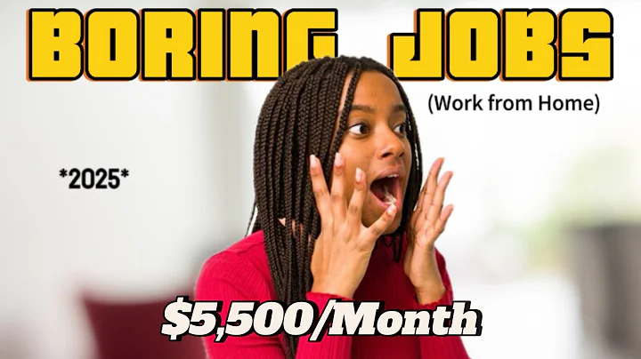 5 Boring (But High Paying) Work From Home Jobs Always Hiring in 2025 | Why You Need a Boring Job