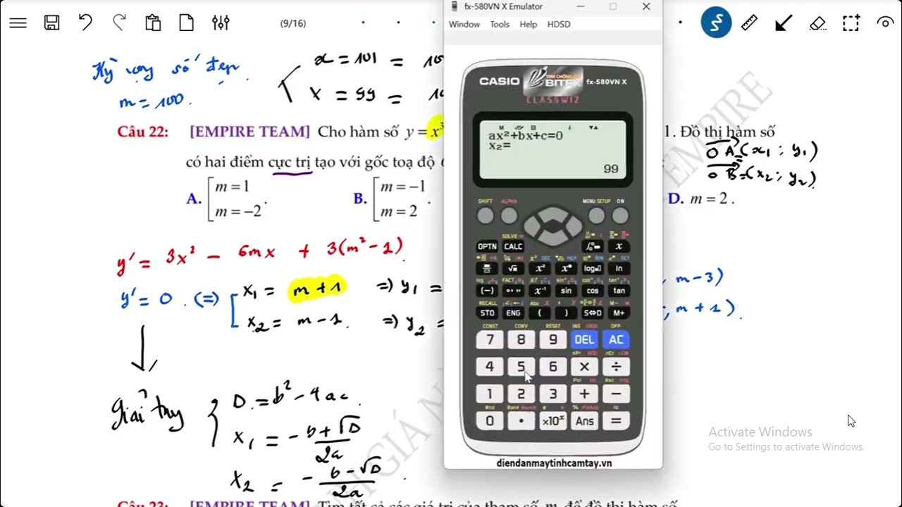 tổng ôn bài toán chứa tham số m p2