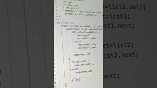 Day 33 of My #300DaysOfCode | LeetCode 21 – Merge Two Sorted Lists | Final Year ➝ Job Offer