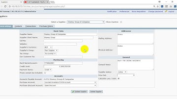 How to Create Supplier Master Data - Part 1