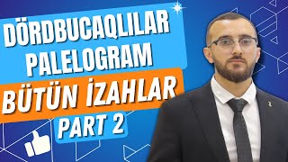 Dördbucaqlılar Paraleloqram Bütün Izahlar Mövzu Izahı Qızıl Qaydalar Part 2 Ilış 