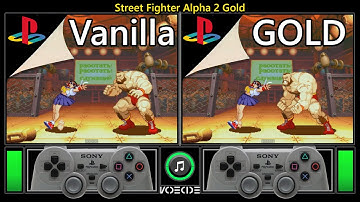 Street Fighter Alpha 2 Gold (PlayStation vs PlayStation) Real Hardware Comparison