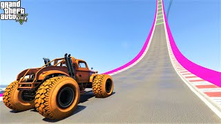 قراند 5 : سباق سيارات شرسة  GTA 5 - Monster Truck Parkour&Race