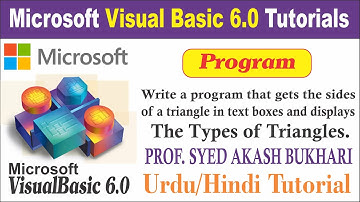 Write a program that gets the sides of a triangle in textboxes and displays the type of triangle.