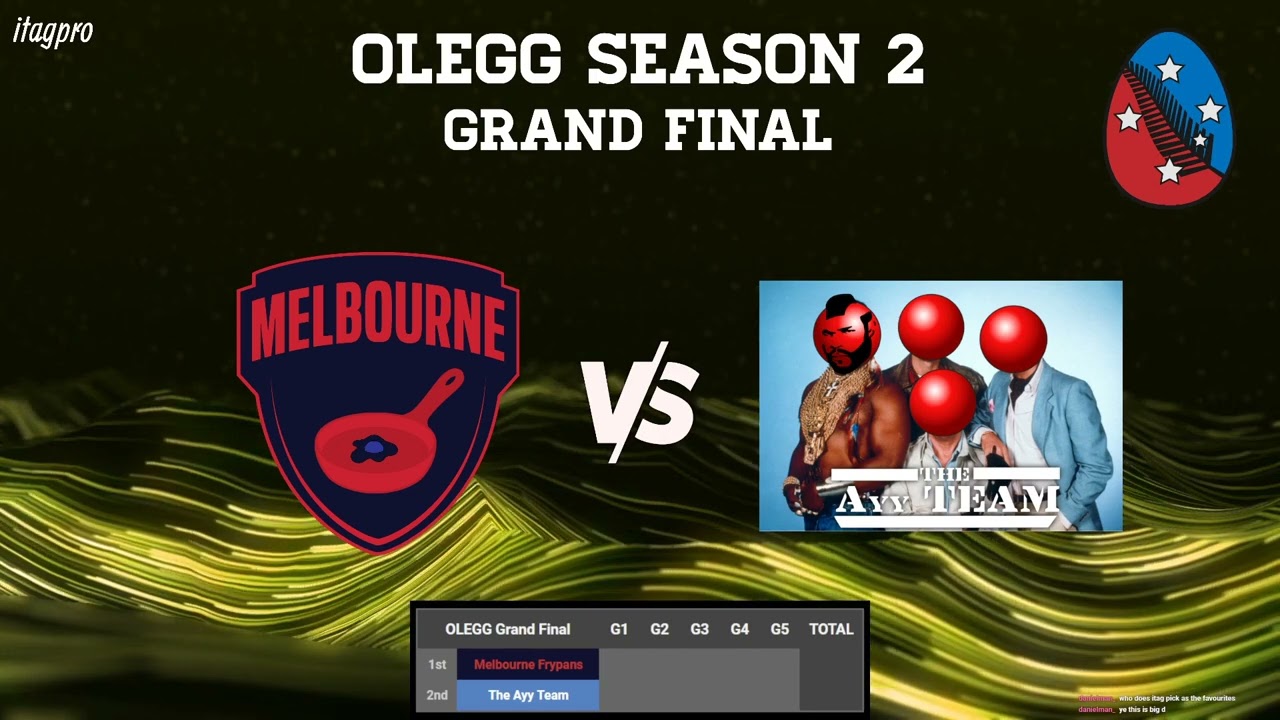 OLEGG S2 Grand Final - Melbourne Frypans v The Ayy Team